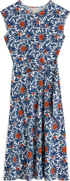 Seasalt Cornwall Fettling Tie Waist Jersey Midi Dress