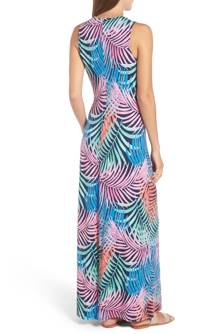 Tulum Trance Twist Maxi Dress, Alternate, color, OCEAN DEEP