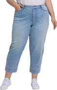NYDJ Pleated High Waist Ankle Balloon Jeans