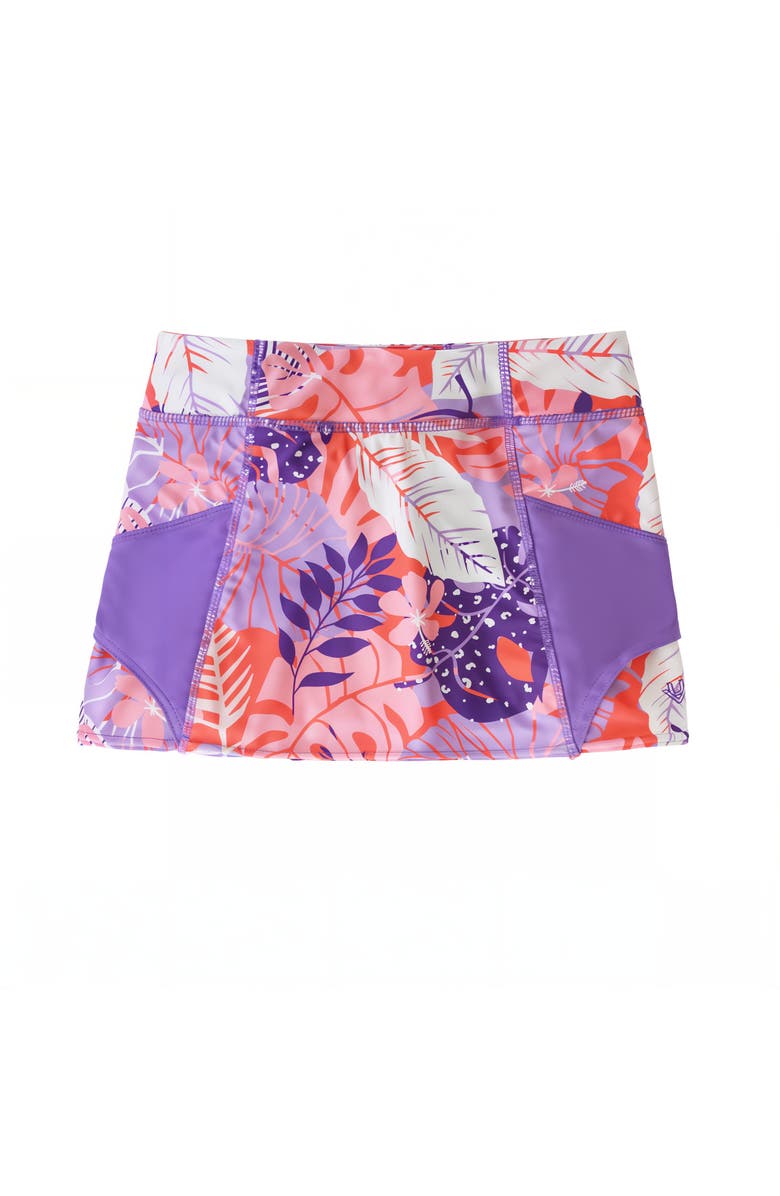 UV Skinz Sporty Swim Skirt, Alternate, color, Mykonos Tropical