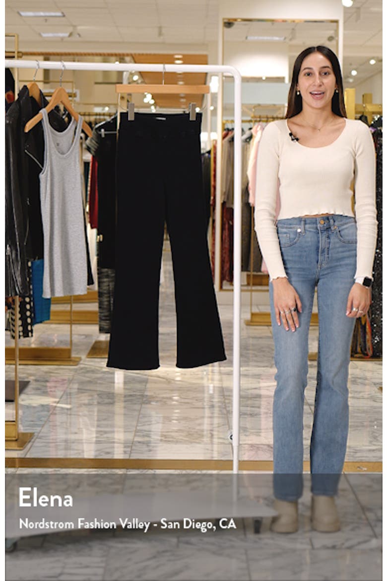 Jet Set Crop Mini Bootcut Pull-On Jeans video
