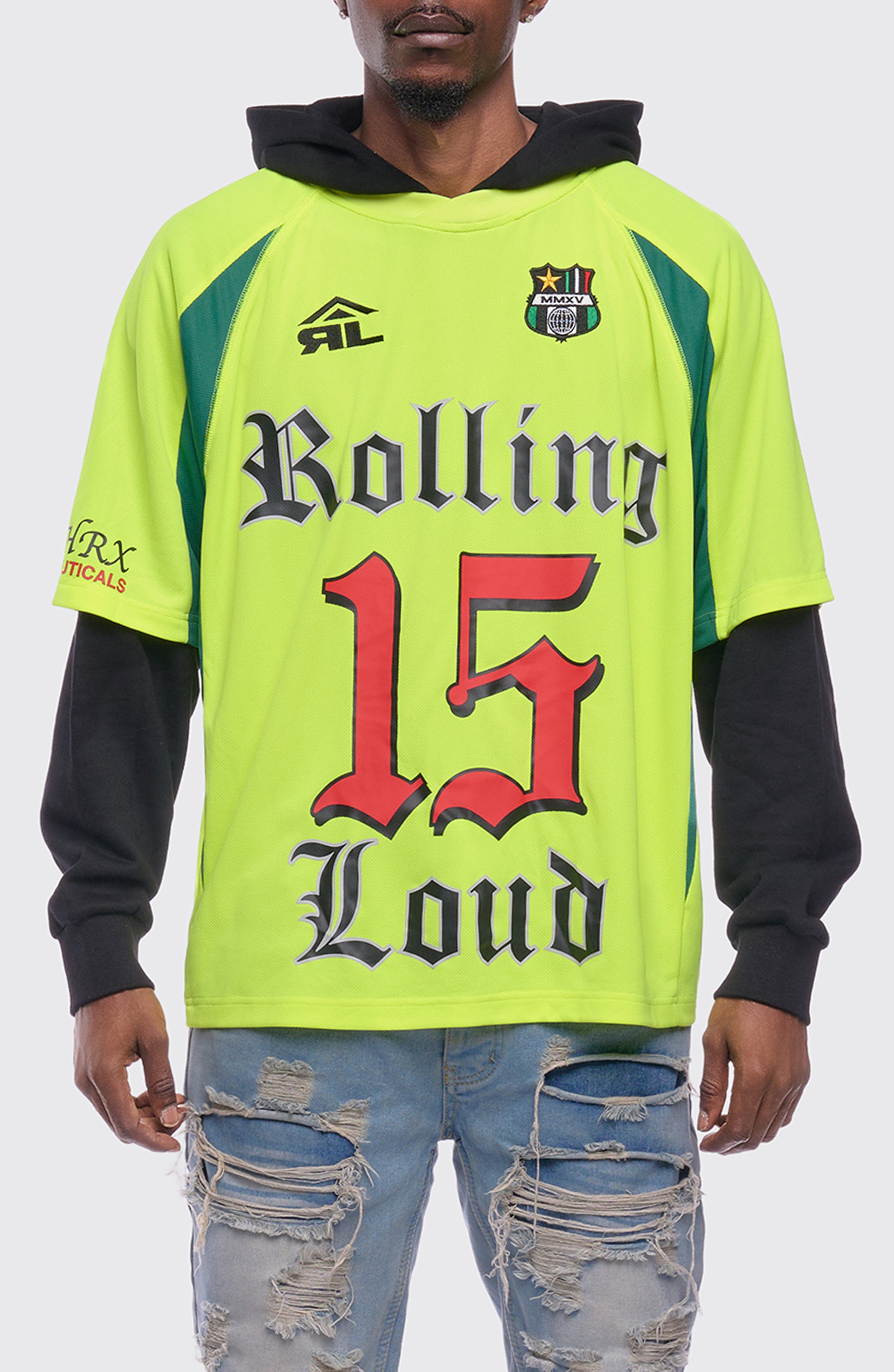 Victory Jersey Layered Hoodie