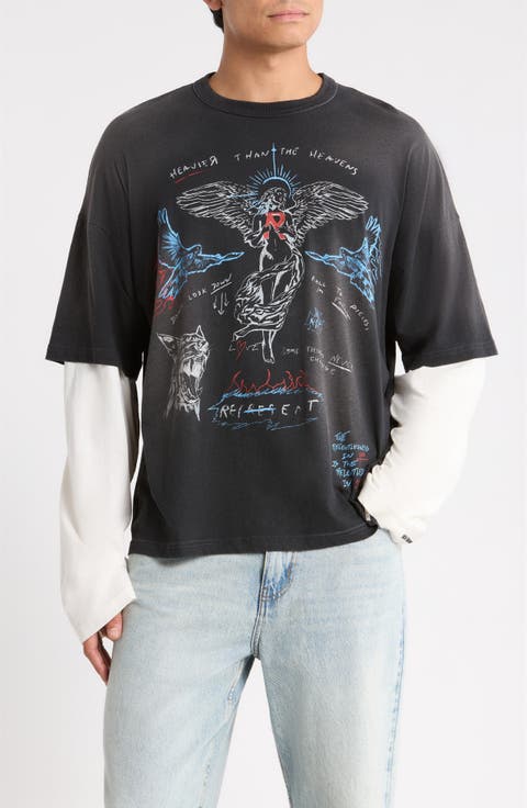Heavier Than the Heavens Graphic Long Sleeve T-Shirt
