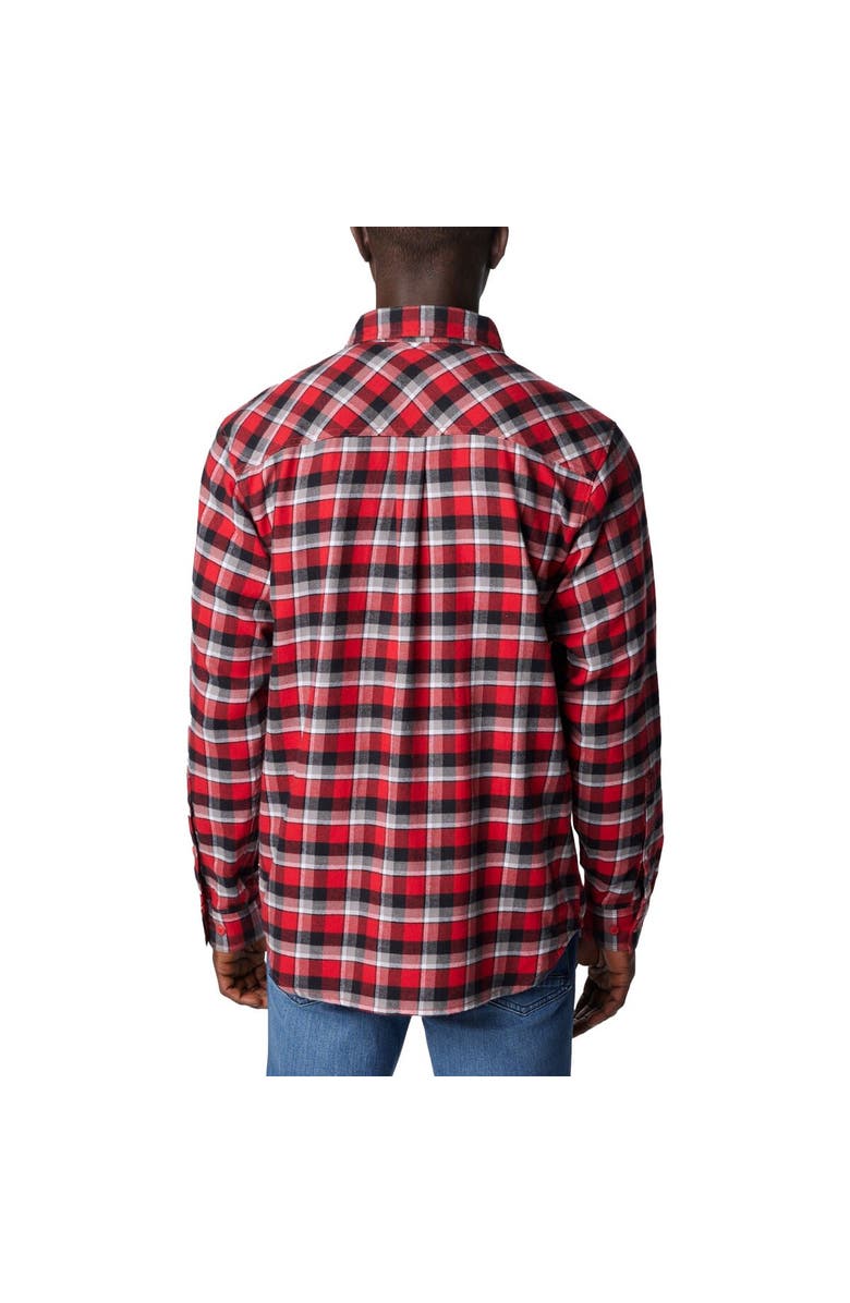 Columbia Red Wisconsin Badgers Flare Gun Flannel Long Sleeve Shirt, Alternate, color, 
