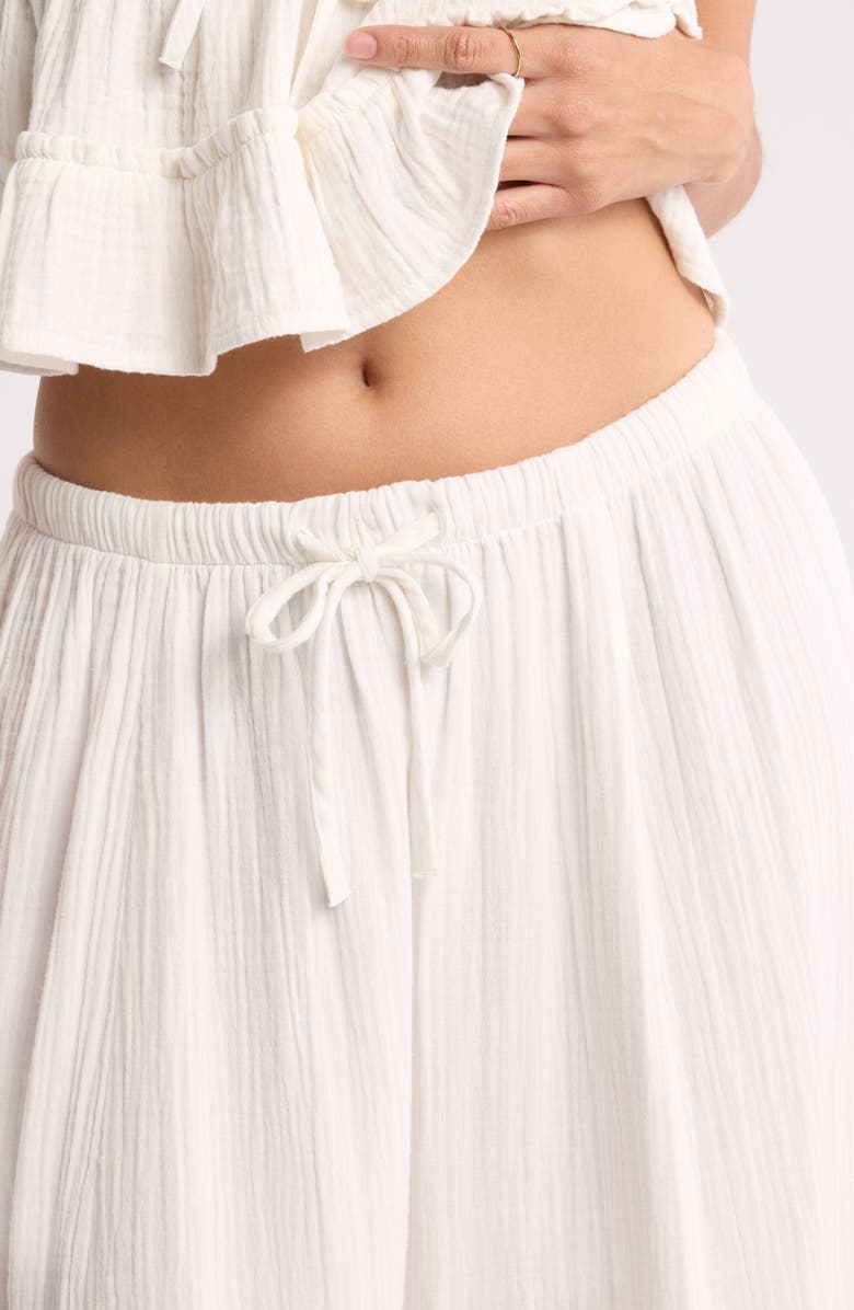 Abound Cotton Gauze Tiered Maxi Skirt, Alternate, color, Ivory