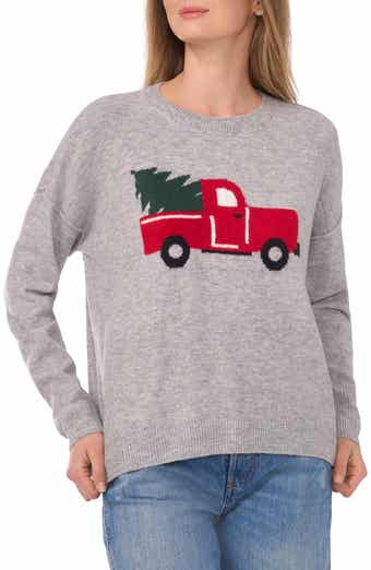 CeCe Holiday Graphic Sweater