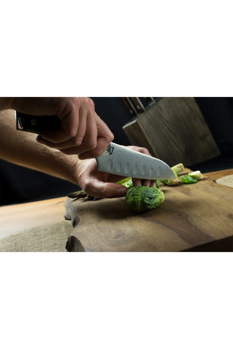 Kanso Hollow-Ground 5.5" Santoku Knife, Alternate, color, METALLIC