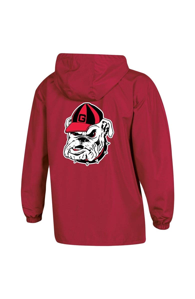 Champion Women's Champion Red Georgia Bulldogs Packable Half-Zip Light Rain Jacket, Alternate, color, 