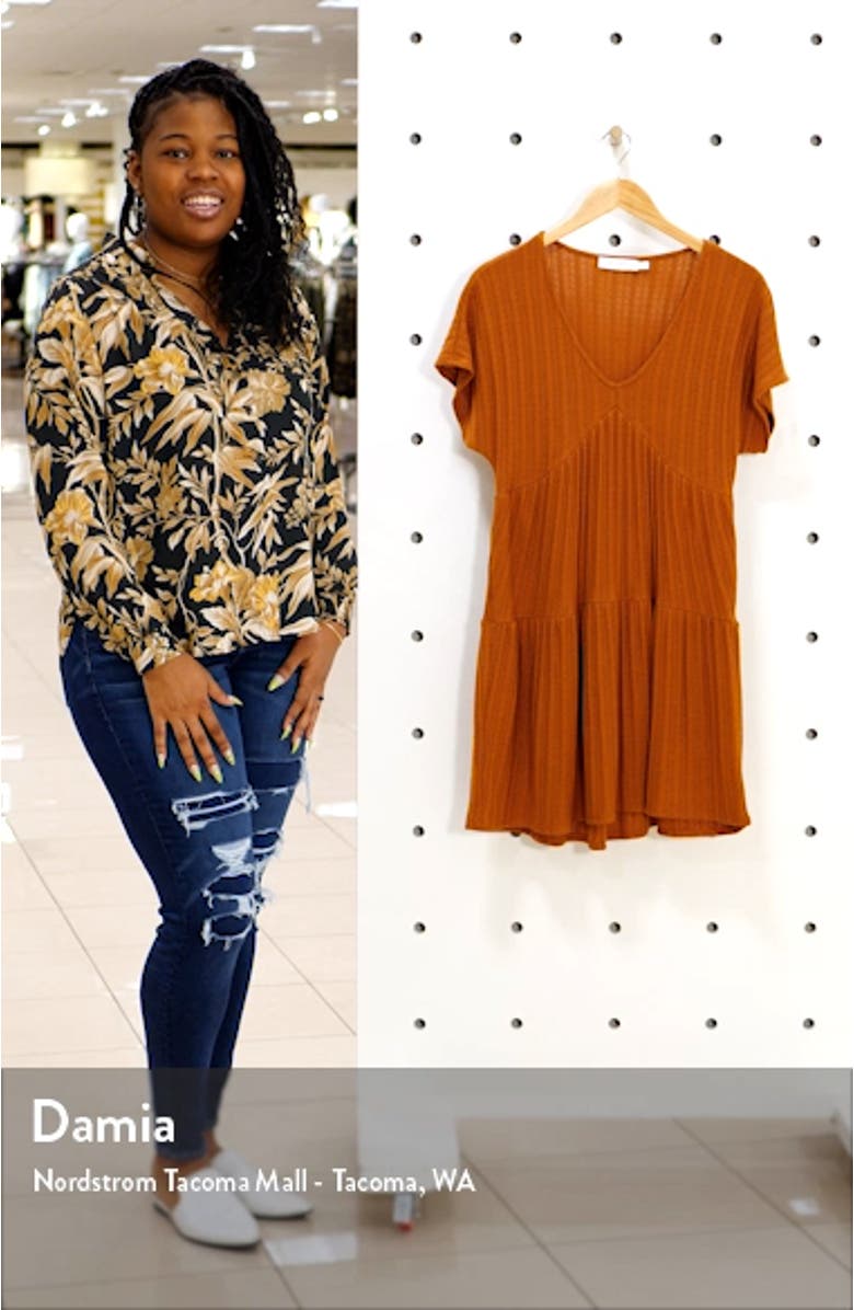 Rib Babydoll Dress, sales video thumbnail