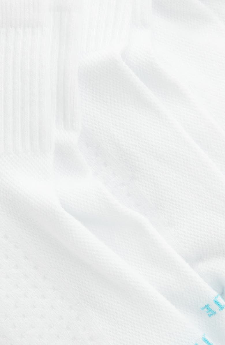 Hue Air Cushion 3-Pack Mini Crew Socks, Alternate, color, White