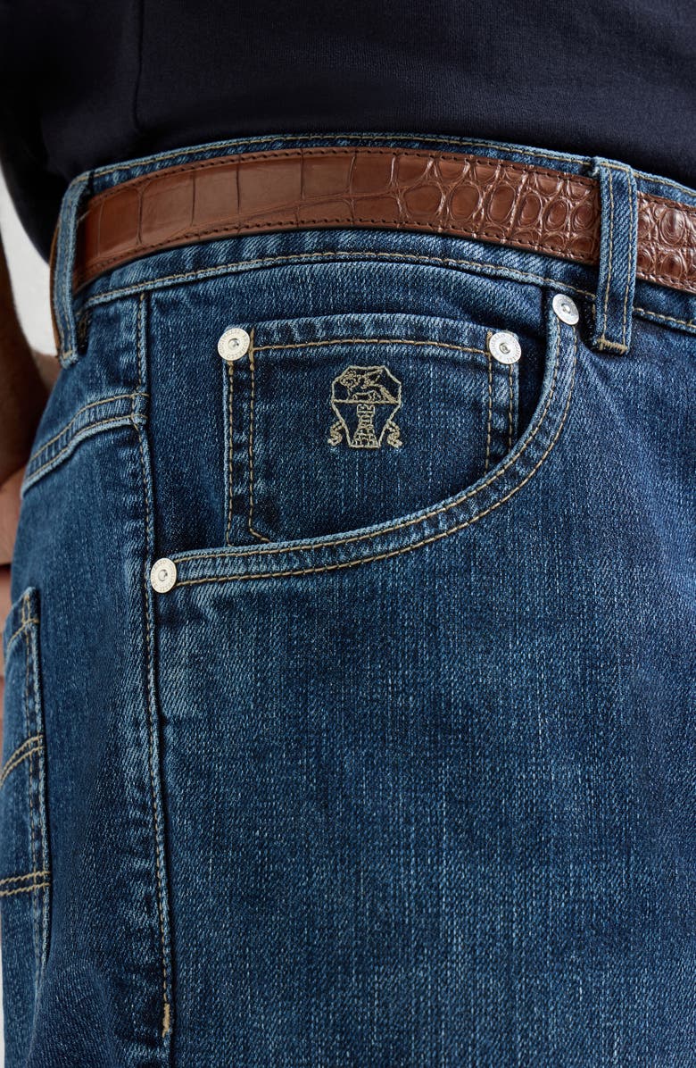 Brunello Cucinelli Slim fit five-pocket trousers, Alternate, color, 