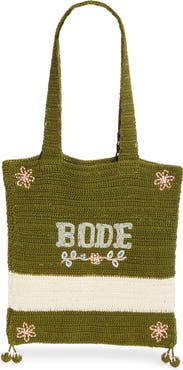 Bode Marsh Beaded Crochet Tote