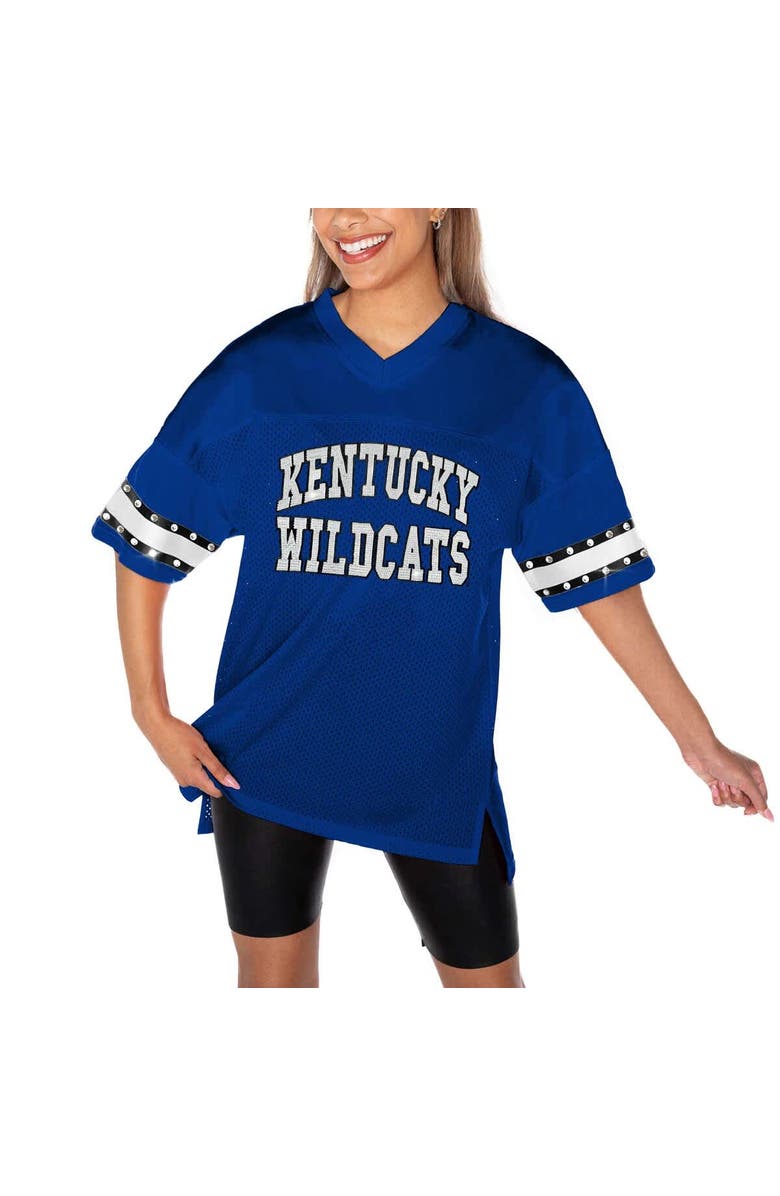 GAMEDAY COUTURE Women's Gameday Couture Royal Kentucky Wildcats Until Kickoff Rhinestone Fashion T-Shirt, Alternate, color, Royal