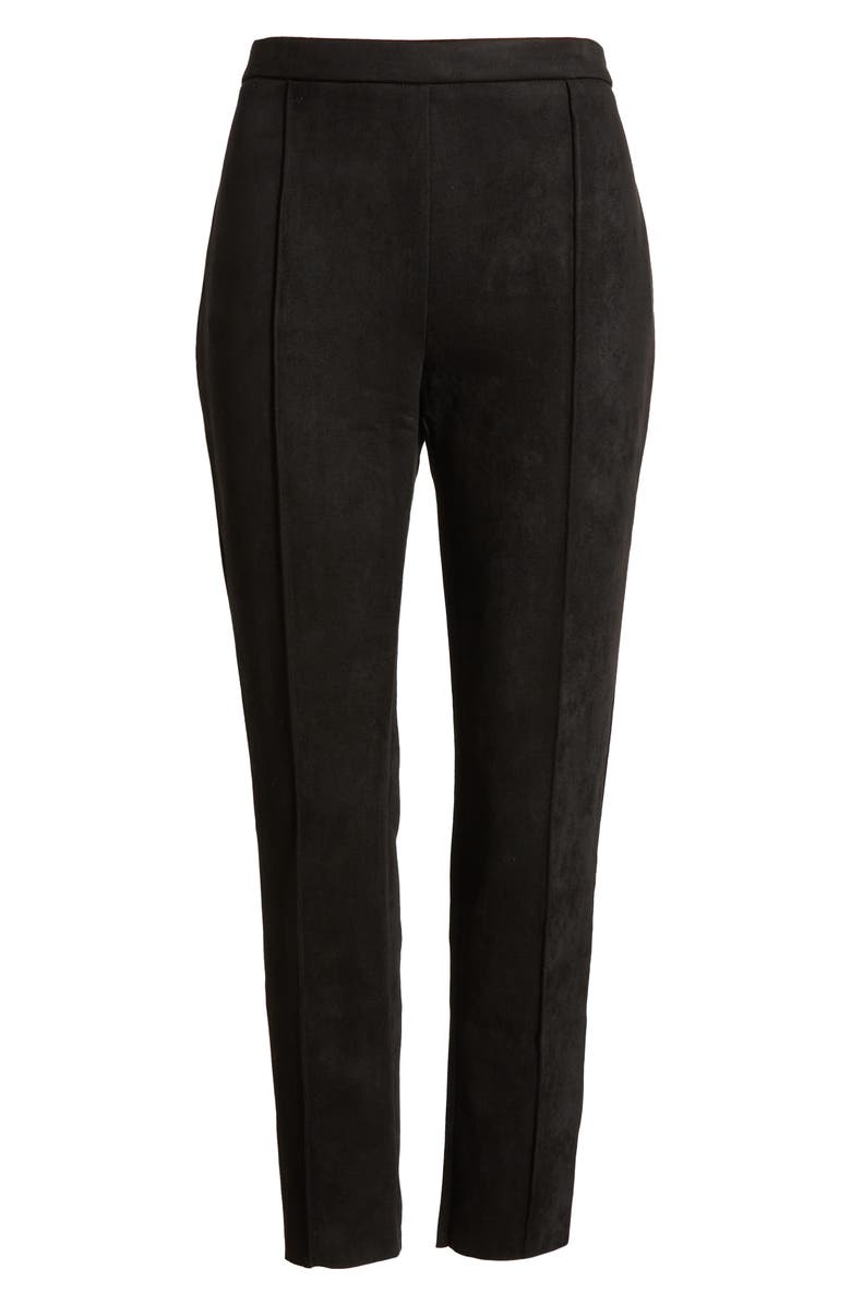 Vince Camuto Pintuck Faux Suede Leggings, Alternate, color, 