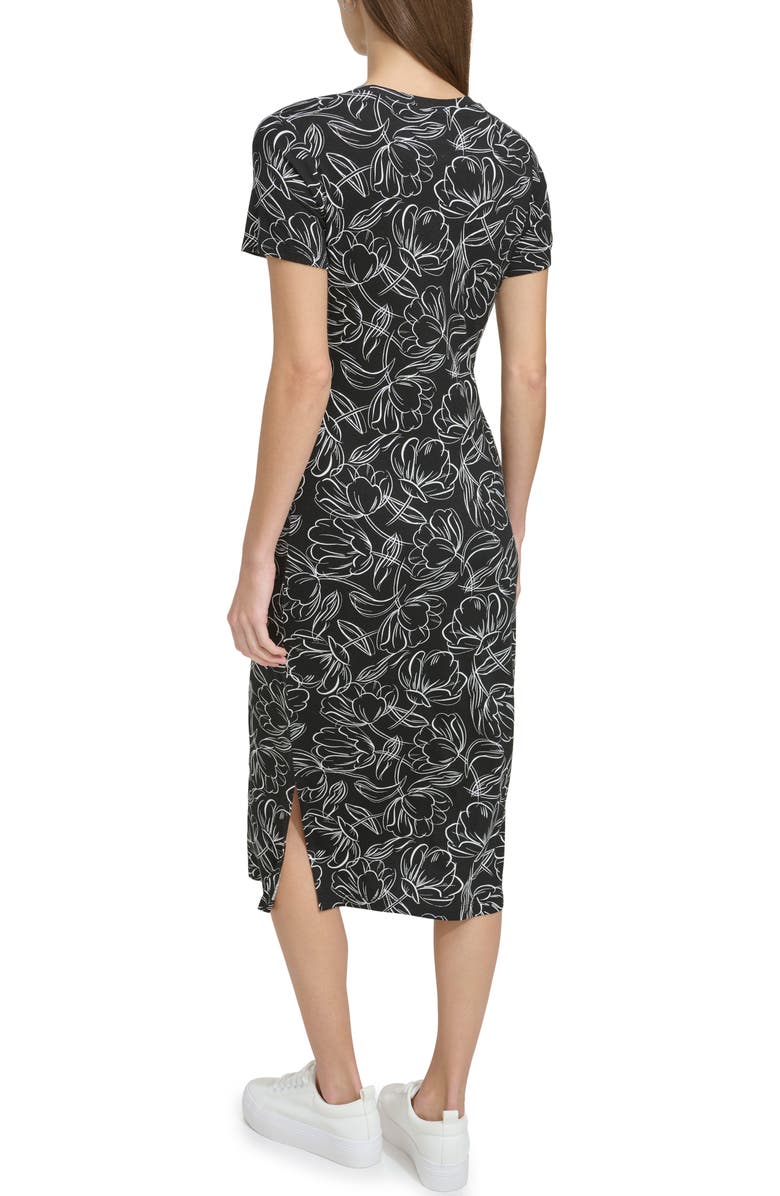 Andrew Marc Print T-Shirt Dress, Alternate, color, 