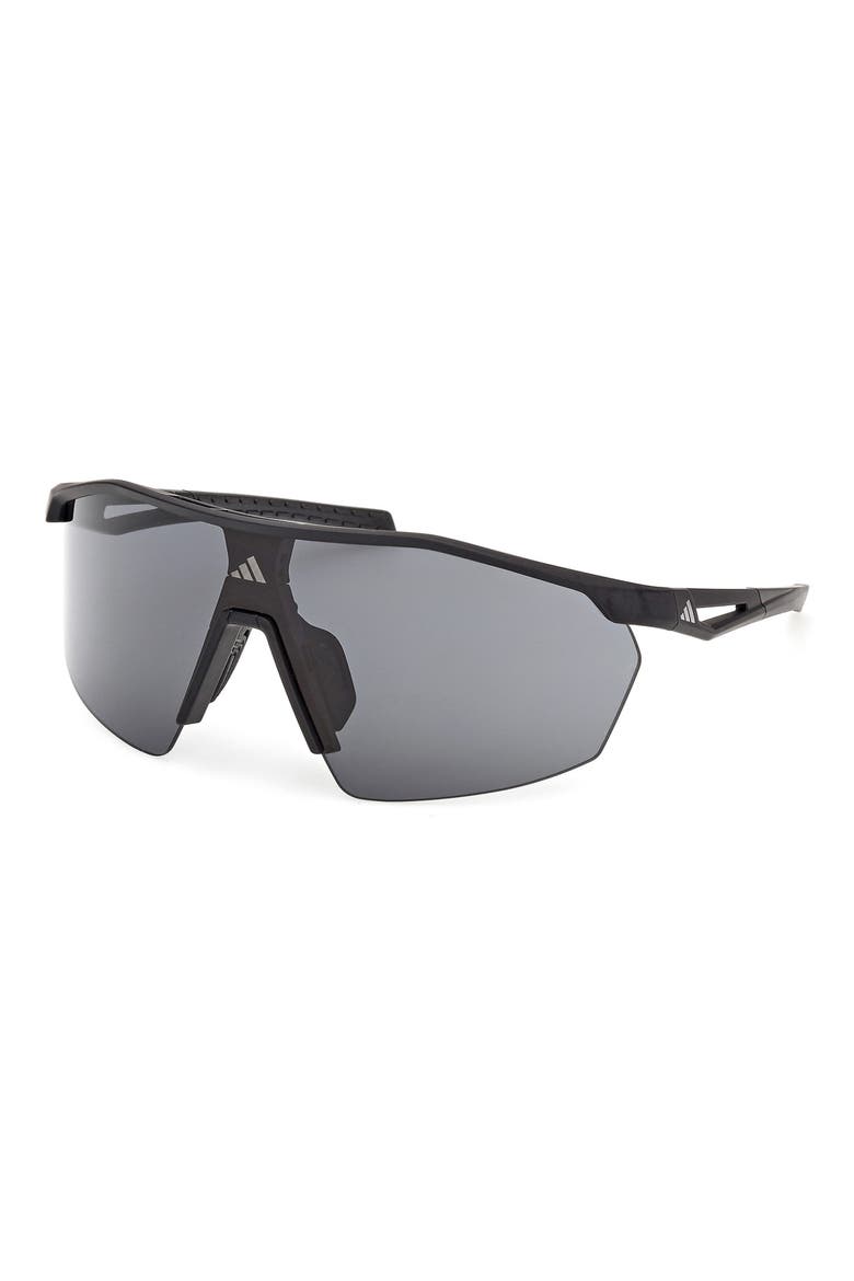 Shield Sunglasses, Alternate, color, MATTE BLACK / SMOKE