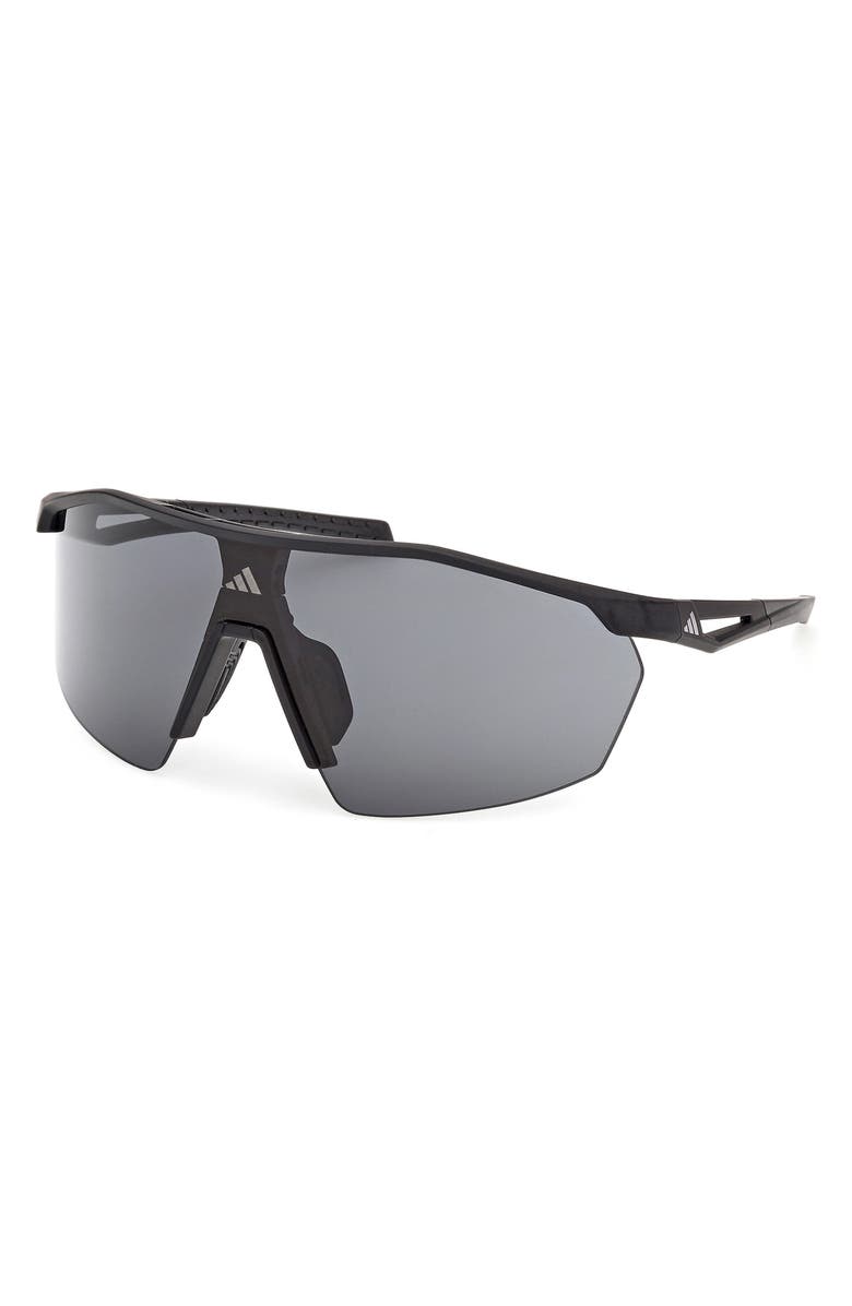 adidas Shield Sunglasses, Alternate, color, Matte Black / Smoke