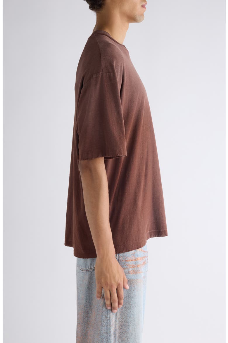 Exford U 1996 Distressed Cotton & Hemp Pocket T-Shirt, Alternate, color, CHOCOLATE BROWN