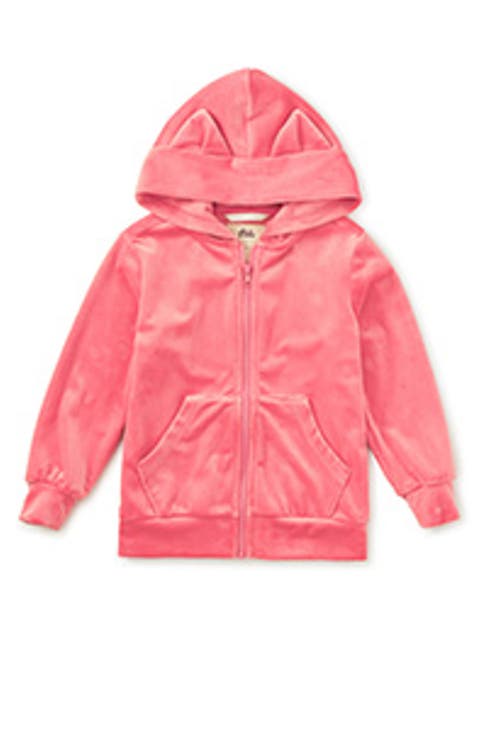 Cat Ears Velour Hoodie