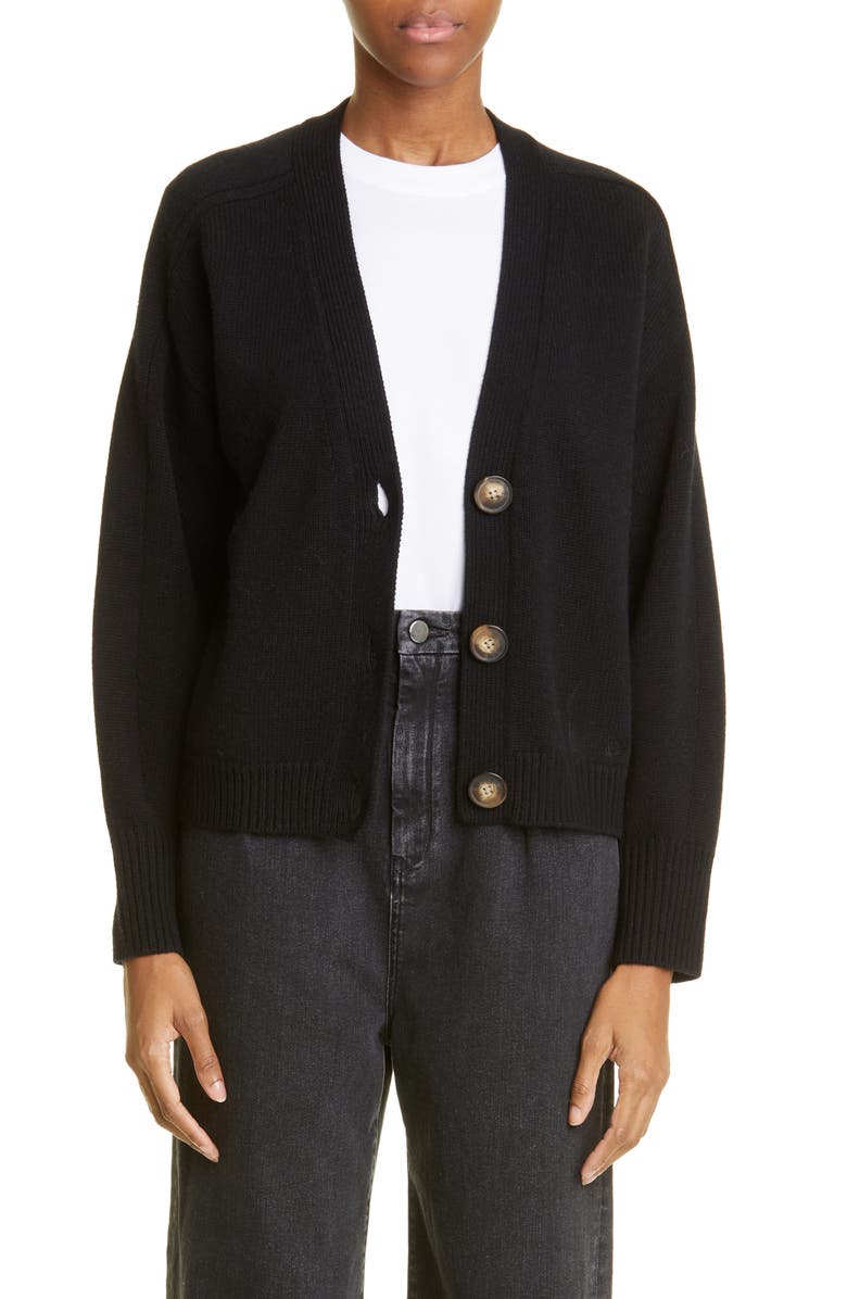 LOULOU DE SAISON Loulou Studio Zanzibar V-Neck Cardigan Sweater, Main, color,