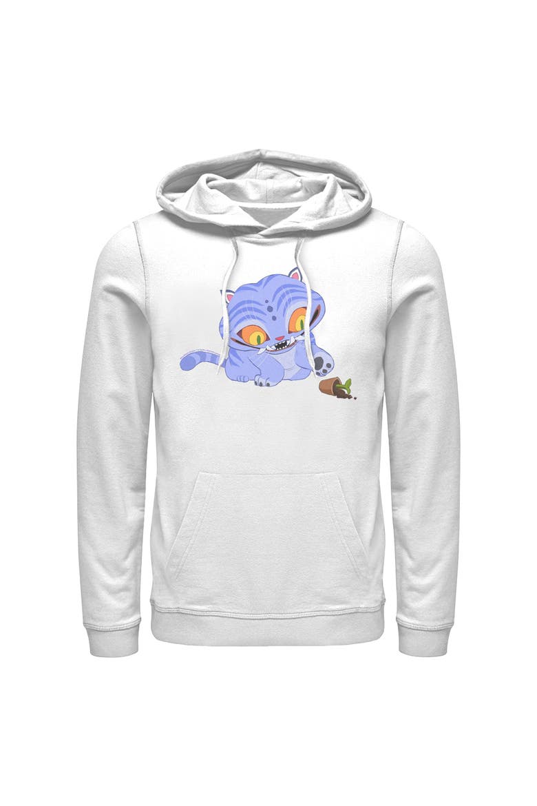 Men's Mischievous Derpy Lightweight Hoodie, Main, color, White