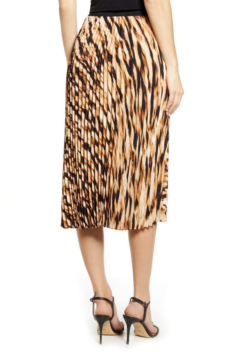 Leith Pleated Midi Skirt, Alternate, color, 