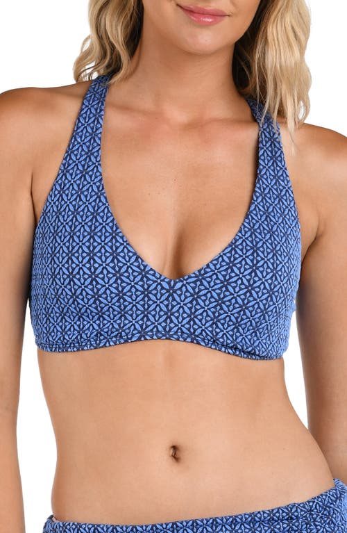 La Blanca Charmed Coast Bikini Top In Chambray