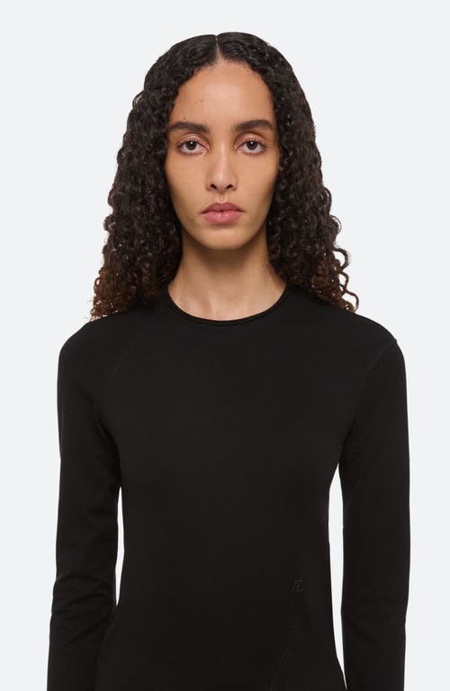 Helmut Lang Twisted Jersey Top In Black