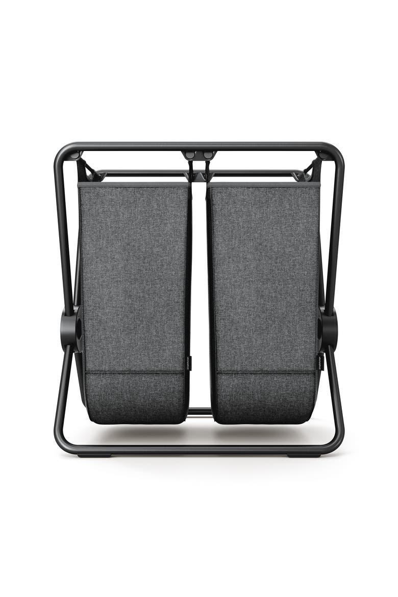 Double X-Frame Hamper, Heavy-Gauge Steel Frame, Alternate, color, Matte Black