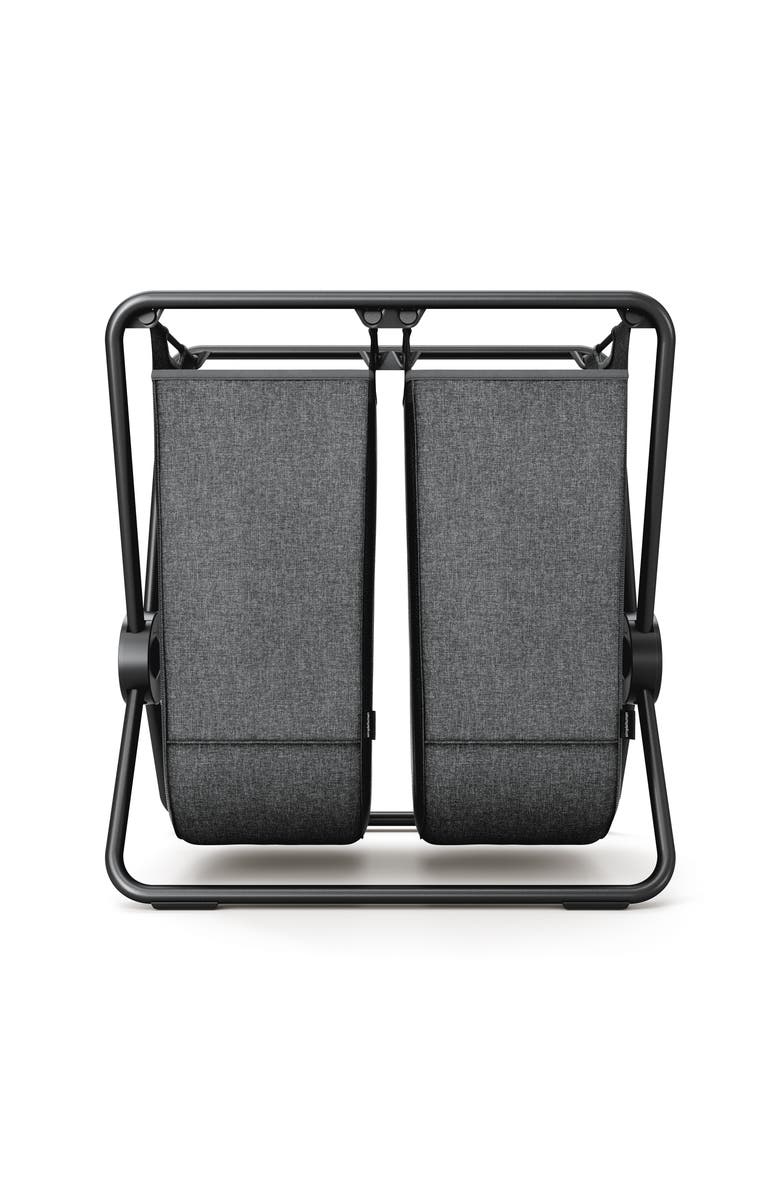simplehuman Double X-Frame Hamper, Heavy-Gauge Steel Frame, Alternate, color, Matte Black