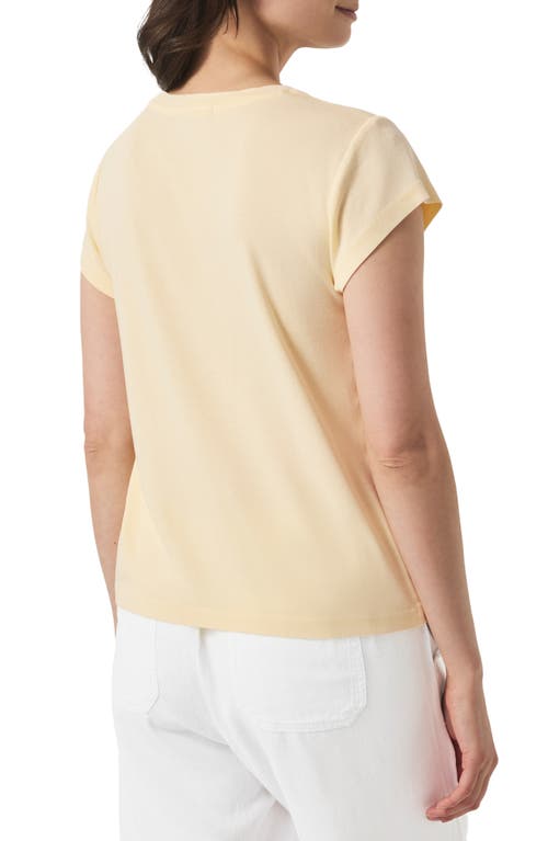Splendid Faye Crewneck Tee In Limoncello
