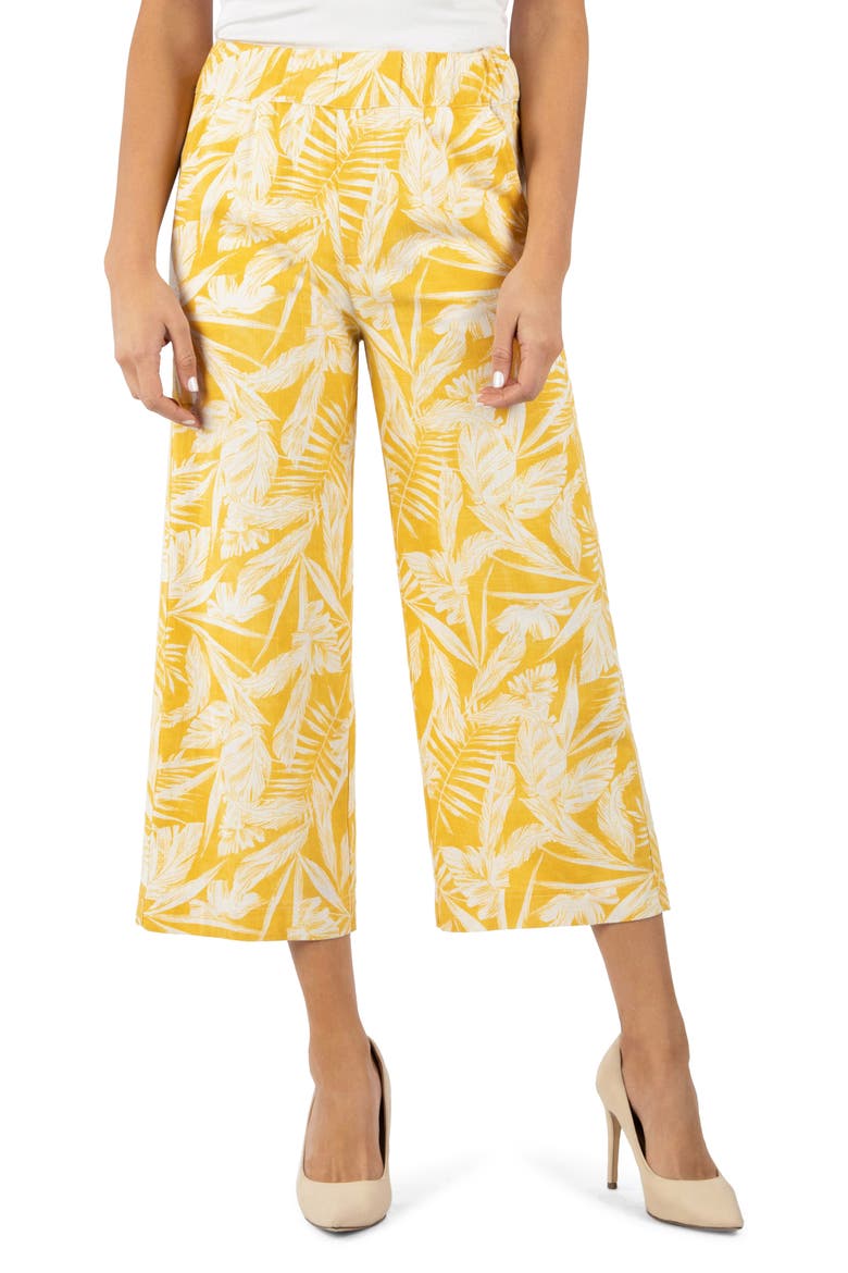 Estelle Wide Leg Culottes, Main, color, YELLOW