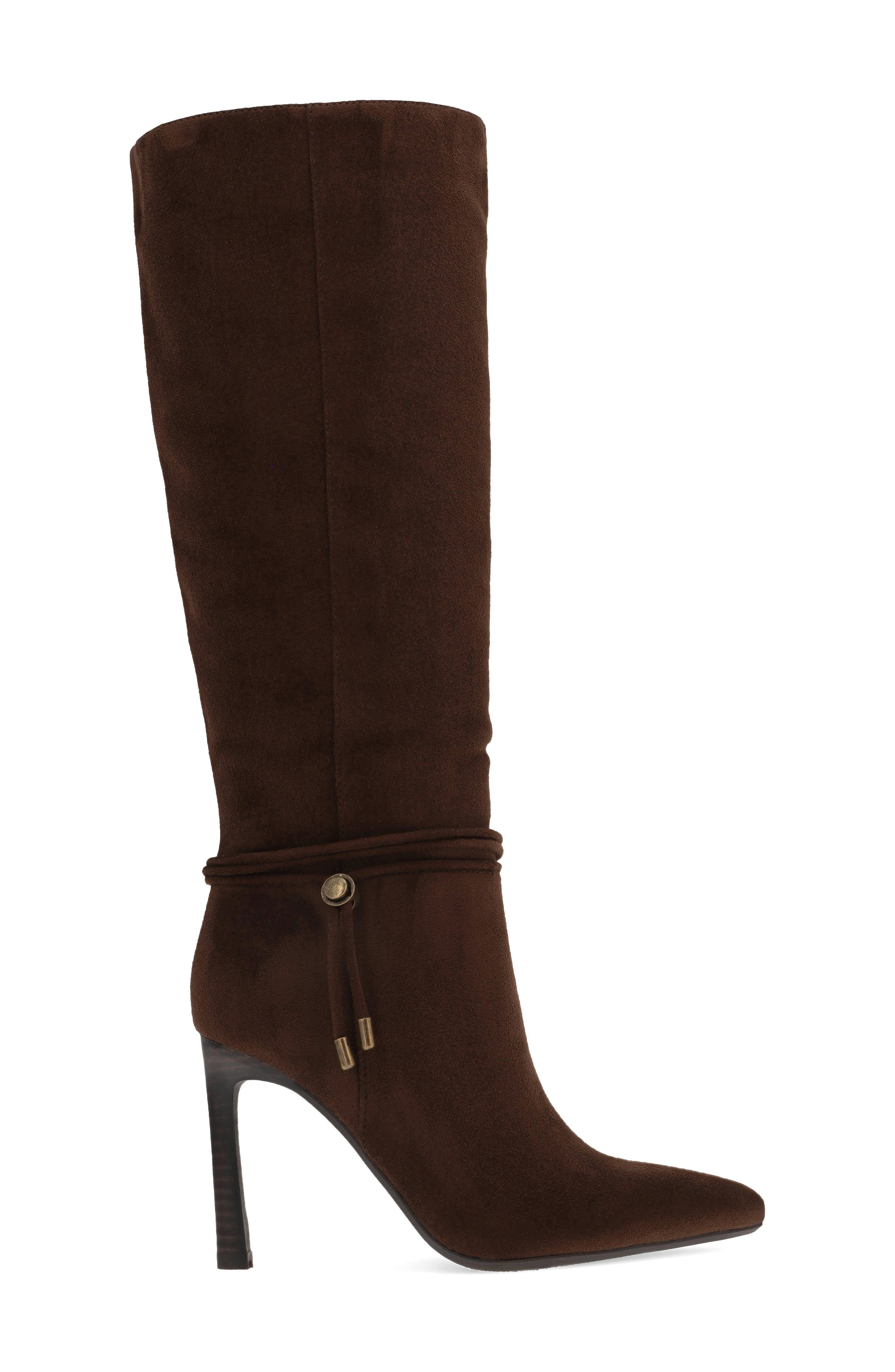 Niko Pointed Toe Knee High Boot, Alternate, color, CHOCOLATE