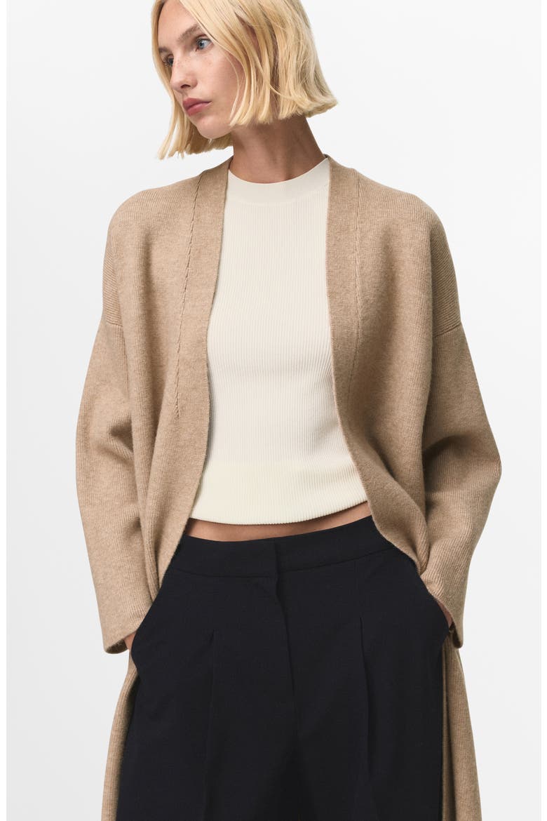 Long Sweater Coat, Alternate, color, LIGHT/ PASTEL GREY