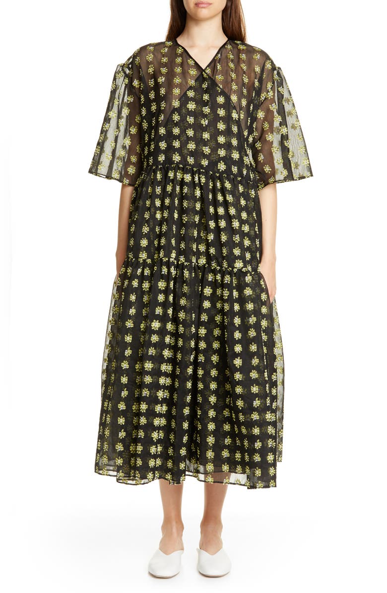 Cecilie Bahnsen Patricia Wrap Dress, Main, color,