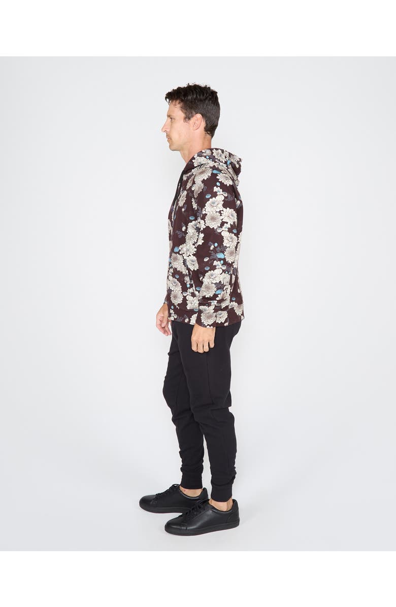Lords of Harlech Hank Brushed Interlock Hoodie, Alternate, color, Serious Floral Black