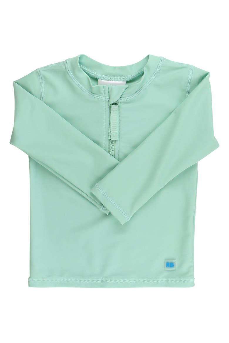 Boys UPF50+ Sun Protected Zipper Long Sleeve Rash Guard, Main, color, Sage
