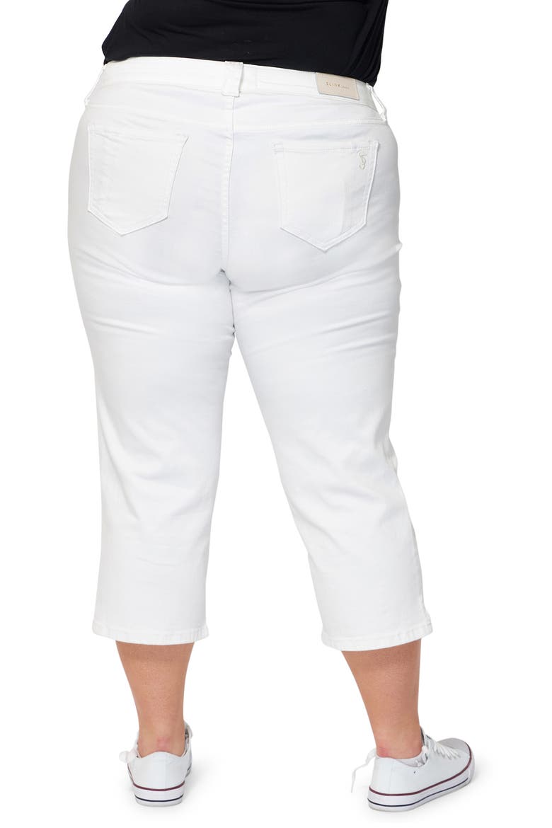 Mid Rise Straight Leg Crop Jeans, Alternate, color, OPTICAL WHITE