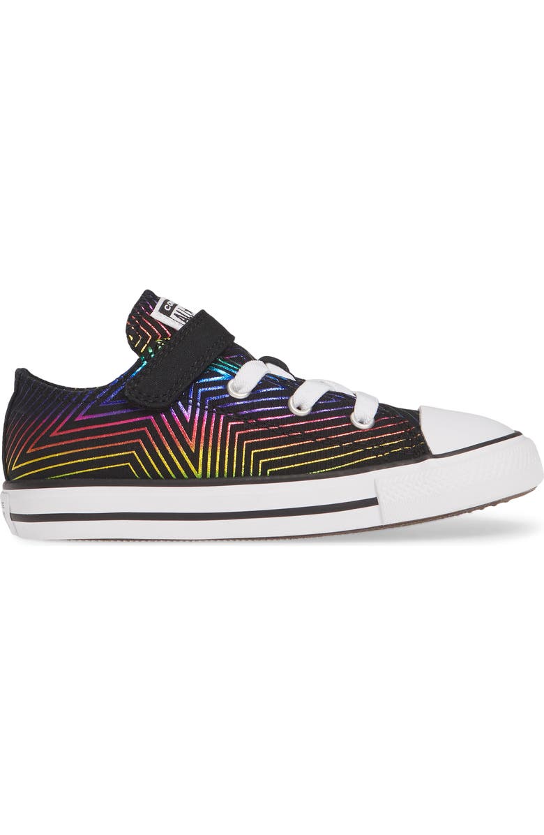 Converse Chuck Taylor<sup>®</sup> All Star<sup>®</sup> 1V Rainbow Star Low Top Sneaker, Alternate, color,
