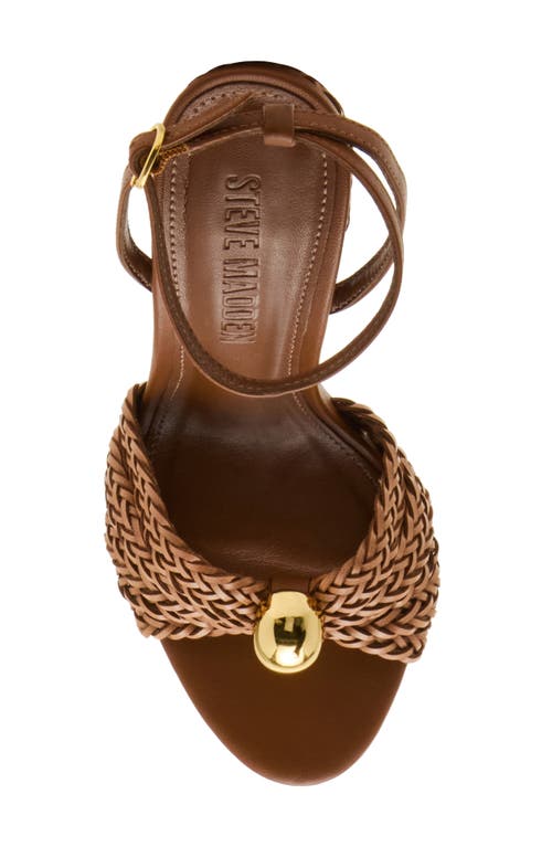 Steve Madden Cheyla Ankle Strap Sandal In Brown