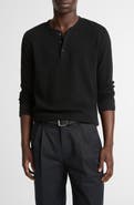 Vince Jacquard Long Sleeve Henley