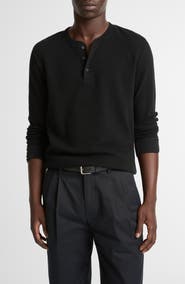 Vince Jacquard Long Sleeve Henley