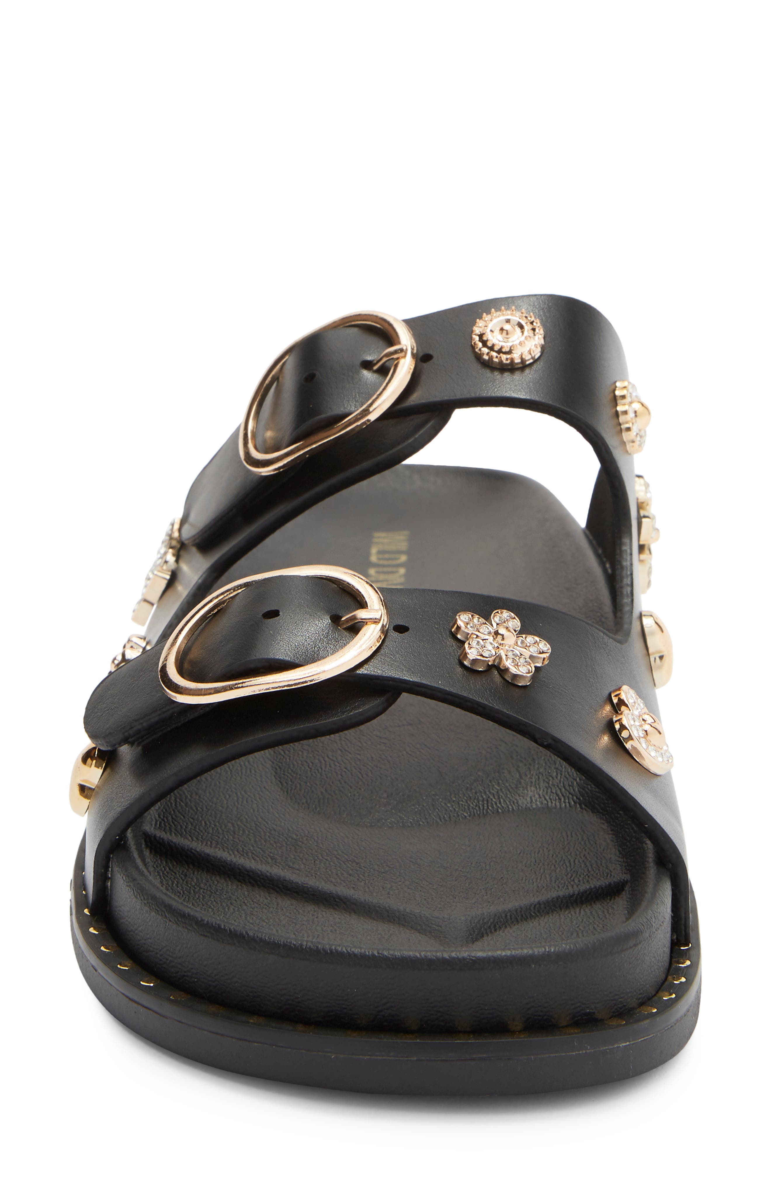 Vdara Slide Sandal, Alternate, color, BLACK