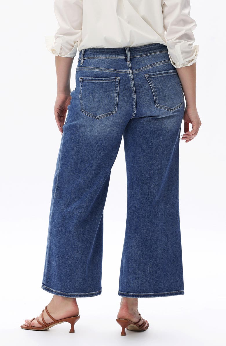 Bayeas Lisa Wide Leg Jeans, Alternate, color, Dark Blue