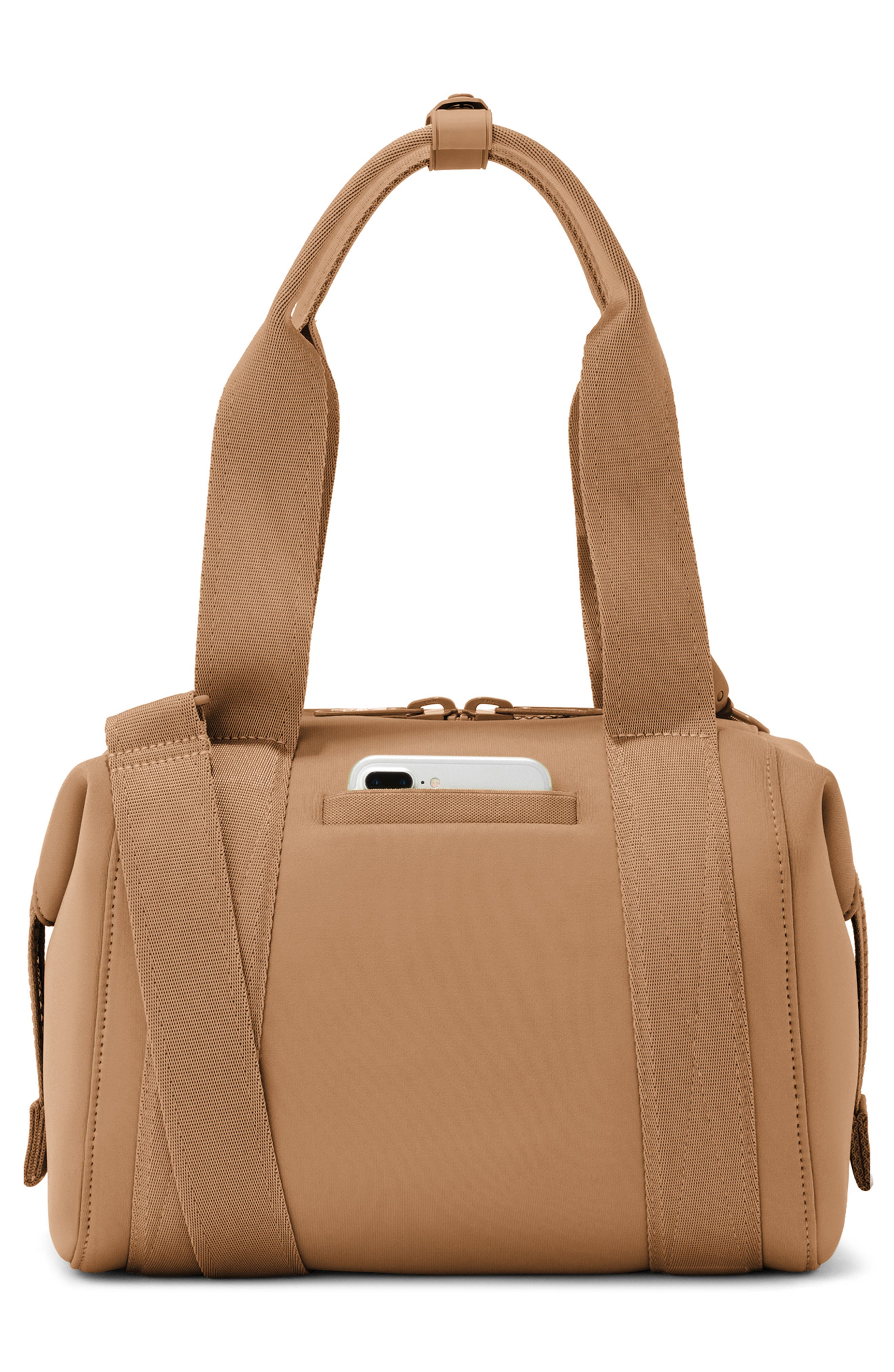 Landon Small Neoprene Carryall Duffle Bag, Alternate, color, CAMEL
