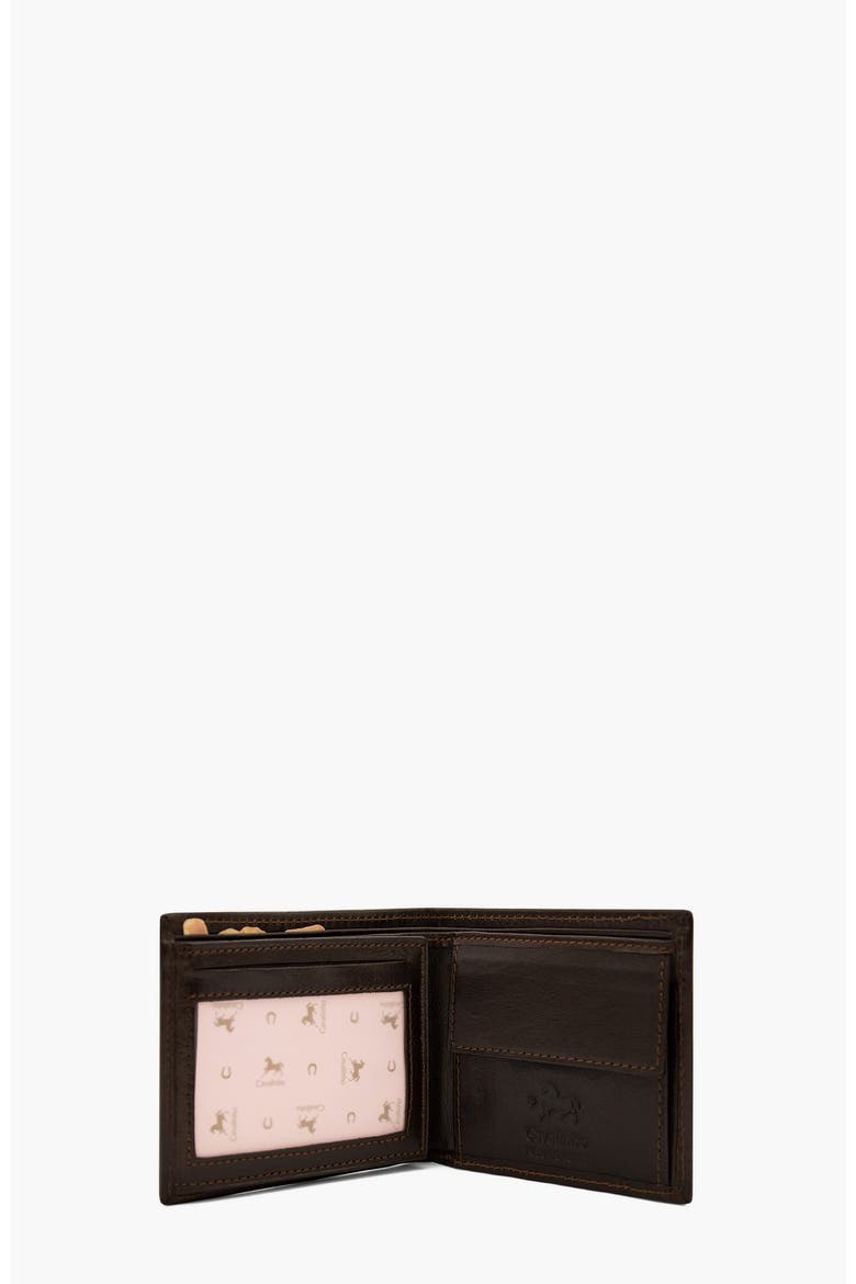 Gentleman Trifold Slim Leather Wallet 554, Alternate, color, Brown