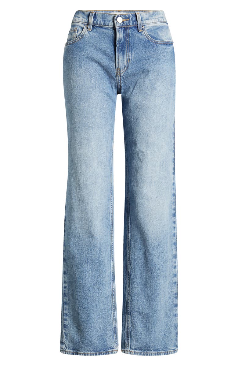 PacSun Cesca Straight Leg Jeans, Alternate, color, Medium Wash