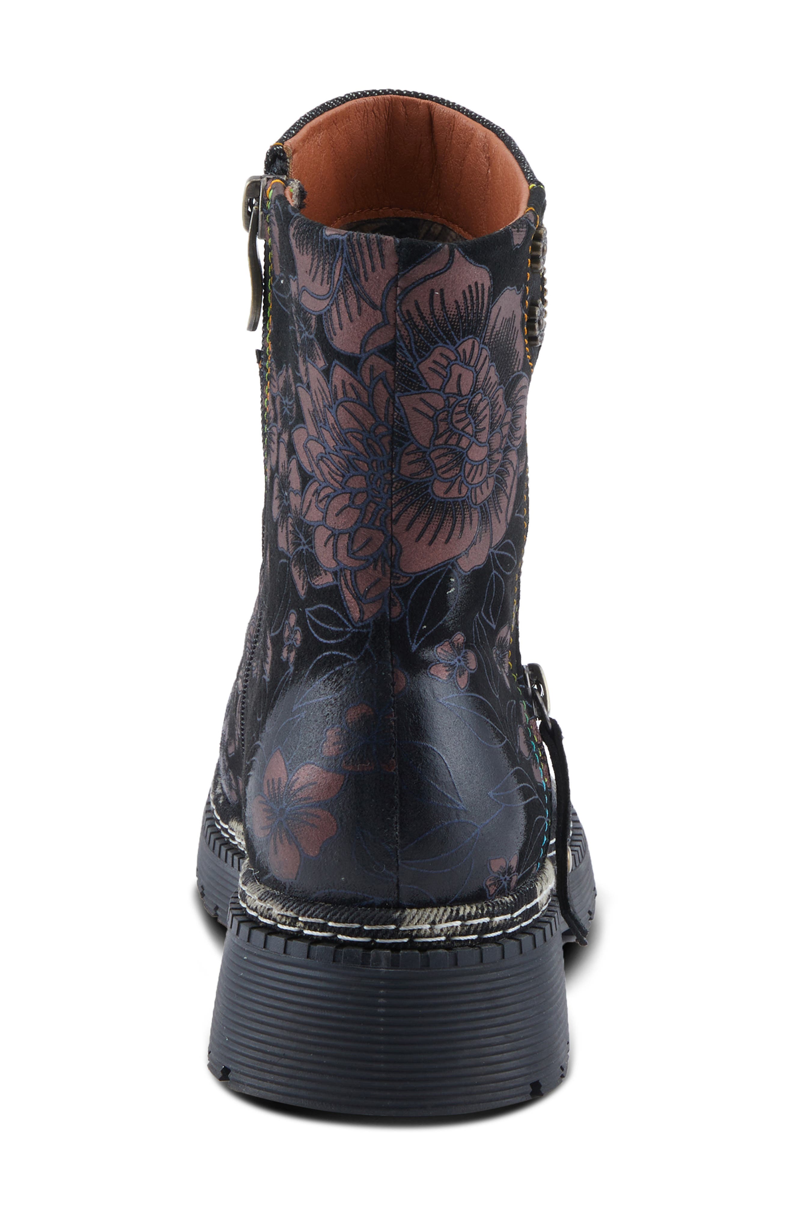 L'Artiste by Spring Step Avrilrose Platform Bootie, Alternate, color, Black Multi