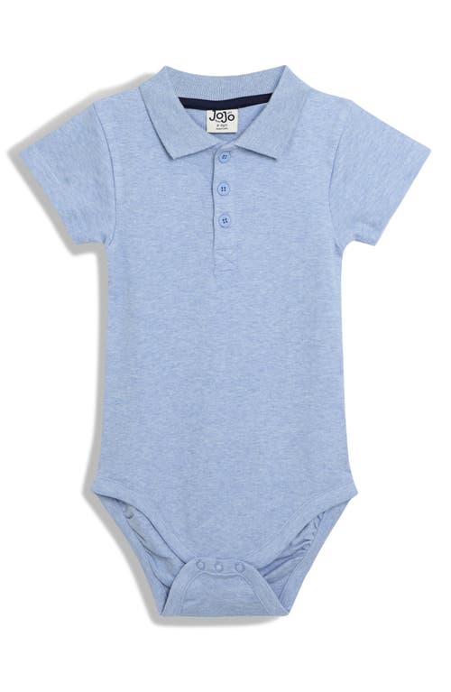 Jojo Maman Bébé Jojo Maman Bebe Assorted 2-pack Polo Collar Cotton Bodysuits In White/blue