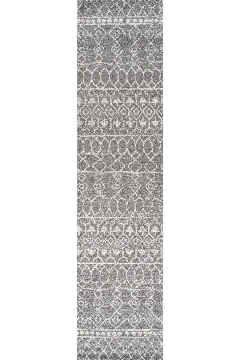 Izil Moroccan Beni Souk Area Rug, Main, color, Gray/Cream